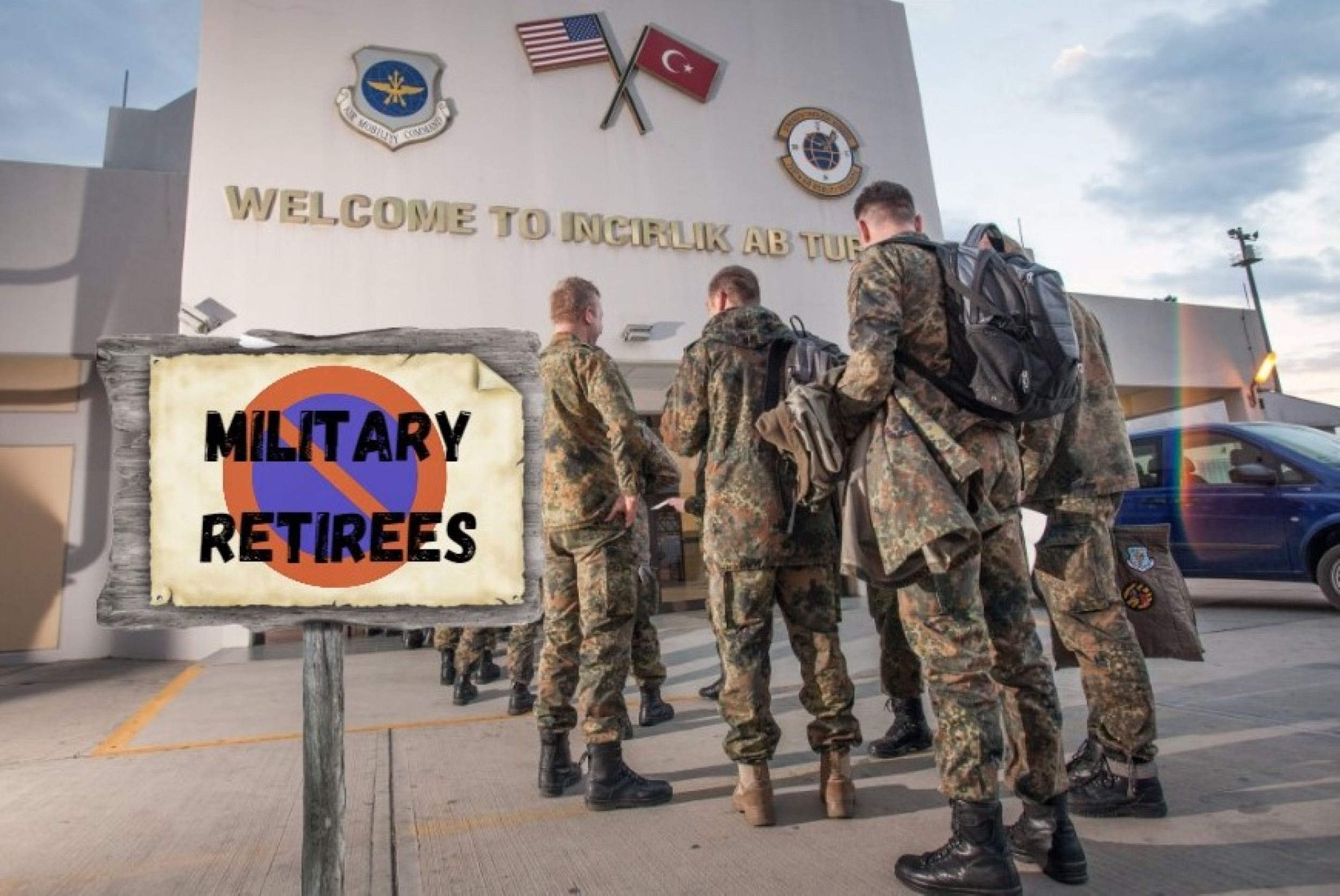 Military retirees f---ed out out of base access